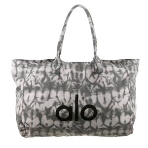 Alo Gray Tie-Dye Tote Bag